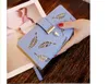 Womens Long Leather Wallets Leaves Hollow Out Handbags Zipper Buckle Ladies Purse Wallet Wholesale and Retail