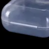 Mini plastique transparent petite boîte bijoux bouchons d'oreille boîte de rangement de pilules conteneur avec couvercles hameçon petits bacs haute plastique transparent