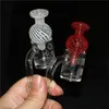 Rauchen mit Sandstrahlmuster, 25 mm Quarz-Banger mit Vergaserkappe, 10 mm, 14 mm männlich, weiblich, Quarz-Nagel-Banger für Glasbongs, Wasserpfeifen-Dab-Rig