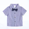 Ubrania dla dzieci Summer Toddler Boy Gentleman Tie Bluzka Romper i szorty kombinezonowe Ostrania dla dzieci Party Ubranie 75641433866400