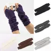 Women Gloves Wool Arm Warmers Winter Fashion Fingerless Button Knitted Mitten Long For Guantes Handschoen1