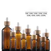 5ml 10ml 15ml 20ml 30ml 50ml 100mlエッセンシャルオイルガラスピペットボトル血清琥珀色ガラスチンキドロッパーボトル