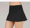 tennis skirt running pleated sports student fitness lu yoga skirt gym cllothes women quick-drying double-layer anti-exposure golf skirts