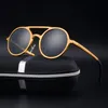MEN039S ALUMINIUM Fashion Round Polariserade solglasögon av hög kvalitet
