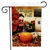 mode halloween flagga pumpa sjunker lönnlöv trädgård flaggor gårdsplan välkommen fall flagga yard banner flaggor 47 * 32cm t2i51438