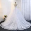 Vestidos de Noiva 2020 роскошное шариковидное платье бисером свадебное платье длинные аппликации принцессы свадебное платье сексуальная без спинки халат де марок