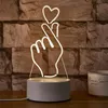 3D夜ライトUSBタッチカラフルなリモコンユニコーンホースクラゲフェリスホイール3DイリュージョンLEDアクリルライトパネルRGBライトLEDランプ