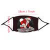 Adults Christmas Party Face Masks 13 Styles Reusable Washable Cartoon Printed Mouth Cover Windproof Anti Dust Masks With Filter BH4038 DBC