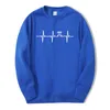 Lustige Männer Sweatshirts Pi Herzschlag Mathematik Gedruckt 2020 Frühling Winter Weste Mann Hoodie Fleece Hip Hop Herrenmode Sportswear