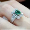 Nueva llegada más vendida joyería de lujo 925 STERLING SIGLE Princess Cut Gemstones Party Women Wedding Bridal anillo para Love7672760