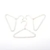 100 pcs Belle 20 cm Perle Enfant Bébé Pet Chien Cintre En Plastique Blanc Cintres Pour Vêtements ShopHome Blanchisserie Produit LX3287