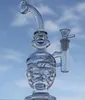 glazen bong recycler dab rig booreiland glazen waterpijp fab ei bedwelmende glazen bubbler met 14.4mm kom