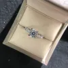 Anel de diamante vintage 2 quilates 100% original prata esterlina 925 aliança de noivado anéis de casamento para mulheres noivas festa jóias presente 299k