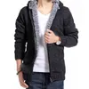 Giacca invernale da uomo Casual in velluto spesso con cappuccio Cappotti di pelliccia Outwear Parka lavorato a maglia Maglione in pile caldo Parka1