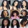 16'''Short Saç Afro Kinky Kıvırcık Peruk Siyah Kadınlar İçin Patlama ile Cosplay Lolita Sentetik Doğal Glueless Kahverengi Karışık Sarışın Peruk