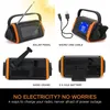 NOAA Weather Crank Solar Powered Portable Radio for Cell Phone, for Household Emergency and Outdoor Survival