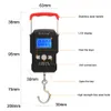 50Kg/55KG 5g/10g LCD Affichage Numérique Mini Balance Électronique Crochet Suspendu Balance Double Précision pour Pêche Outdoo Voyage