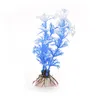 Plante d'eau artificielle en plastique, décorations d'aquarium, plantes d'aquarium, fleur d'ornement, accessoires aquatiques 345m