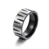 Stainless steel incision ring Black Gold Cutting Wedding Rings Fashion Bands for Men Womens fashion jewelry will and sandy new