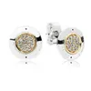 Nieuwe 100% 925 Sterling Zilver Rose Gold Color Forever Stud Earrings with Clear for Women Original Fine Jewelry Gifts