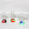 Fajki wodne wyczyść grube podwójne perc ashcatcher szklane fajki wodne łapacz popiołu Recycler heady dmuchane 14mm 18mm dab bonga