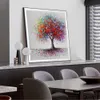 Pinturas al óleo de paisajes de árboles abstractos impresos en lienzo, arte Pop colorido, impresiones en lienzo, Cuadros de pared para sala de estar, Cuadros3718759