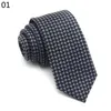 Linbaiway Mens Mens-Wool-Wool Fabric Neck Ties for Mens Striped Cotton Skinny Tie Men Business Slim Neckties Corbatas Custom Logo276V