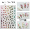 1 Christmas Nail Sticker Snowflake Snowflake Snowman Winter Nail Art Deco Christmas tree Hats Manicure Gold4409007