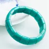 Véritable vert naturel Amazonite bracelets pour femmes hommes Stretch cristal pierre Rectangle perle Bracelet1
