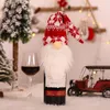 クリスマスGnomesワインの瓶トッパーカバー装飾的な手作りスウェーデンのトムテワインのびんのドレスクリスマステーブルの装飾jk2009xb