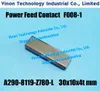 (2 STKS) A290-8119-Z780-L 30X10X4TMM Power Feed Contact F008-1 voor FANUC IE, CIA-serie machine. EDM-elektrode PIN F006-2 (30) A2908119Z780