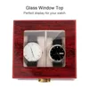 Scatole per orologi Custodie Scatola di legno 10 slot Supporto in legno per uomo Donna Orologi Organizer 2 Griglie 5 Organizzatori Drop1 Hele22