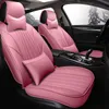 2020 Housses de siège de voiture universelles adaptées à la plupart des housses de voiture antidérapantes Protecteur de siège respirant Intérieur Housse de siège automobile de luxe Rose8861120