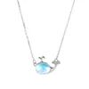 Enkelt temperament Small Fresh Dolphin Necklace Sweet Girl Silver Plated Clavicle Chain Jewelry Accessories280p