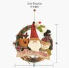 2020 Novo Decorações de Natal Old Nan Snowman Elk Rattan círculo Trabalho pequeno pingente de Rattan grinalda Ornamento Atacado