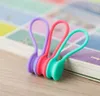 Magnetic Cable Clip Organizer Wire Cord Management Line Silicone Winder Multi-function Phone Key Cord Clip Storage Holder KKA8110