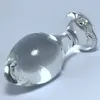 작은 항문 구슬 확장기 크리스탈 유리 Buttplug 게이 섹스 토이 엉덩이 플러그 깡통 항문 자극 G 스팟 짧은 스타일의 항문 플러그 T200915