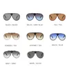 Sunglasses Fashion Round Men And Women Brand Designer Retro Personality Siamese Glasses Oversized Frame Sun UV4001