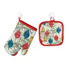 クリスマスベーキング手袋2本/セットクリスマスの装飾ホームクリスマス2020飾り贈り物新年クリスマスギフト