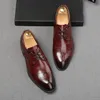 Nuovi tendenze uomini mista color lace-up appartamenti vestiti da gentiluomo per le scarpe da ballo formale maschio maestro maestro sociale alicato