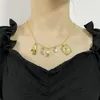 Collana vintage Wicca girocollo in pietra di luna naturale con sfera di cristallo con ciondoli stelle lunari per chiromanzia strega pagana zingara cartomante1319m