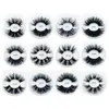 25mm 27mm 3d Mink Eyelash Falso cílio falso Curl 5d Mink Eyleshes grossa dramática dramática Big Eyelash Makeup2821956