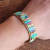 Handgemachtes DIY Leder Wickelarmband Naturstein Perlenstränge Armband Boho Schmuck Leder Wickelarmband für Damen Herren231w