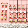 Wooden Clips 6pcs New Year Party Decoration Photo Wall Clip DIY Santa Claus Christmas Ornaments Decorations for Home Kids Gift s