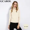 GCAROL Donne 30% Dolcevita di Lana Sottile Maglione Autunno Inverno Maglione Render Knit Pullover di Base Tinta Unita OL Lady Top Lavorati A Maglia