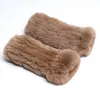 Arrivals Lady's Real Rex Fur Gloves 100%Natural Soft Glove Warm Knitting Genuine Glove1