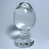 Små analpärlor Dilator Crystal Glass Buttplug Gay Sex Toys Ass Plug Can Strapon Anal Stimulering G Spot Short Style Anal Plug T200915