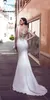 Satsweety Mermaid Wedding Jurk Boho Lace Appliques Bruid Jurken 2023 Simple Wedding Jurys Stain Vestidos de Novia