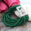 12Strands White Freshwater Pearl Black Green Jade Micro Inlay Zircon Accessories Armband Long 20cm Fashion Smyckes