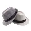 Chapeaux à large bord 2021 Printemps Été Rétro Men039s Fedoras Top Jazz Plaid Chapeau Adulte Bowler Version Classique Chapeau1038887